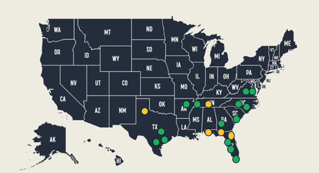 IUS GEOGRAPHICAL COVERAGE Q3 2025